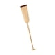 thumbnail image 3 of Remo de canoa de madera, remo de barco, mango ergonómico sin tratar, remos resistentes, decoración de madera para accesorios de barcos al aire libre, 125 centímetros, 3 of 5