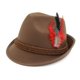 thumbnail image 1 of Sombrero de Disfraz Melesh 59 cm Marrón con Plumas para Oktoberfest, 1 of 6