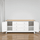 thumbnail image 2 of Buffet de madera Gael 180x55x80 color Blanco cubierta Natural, 2 of 3
