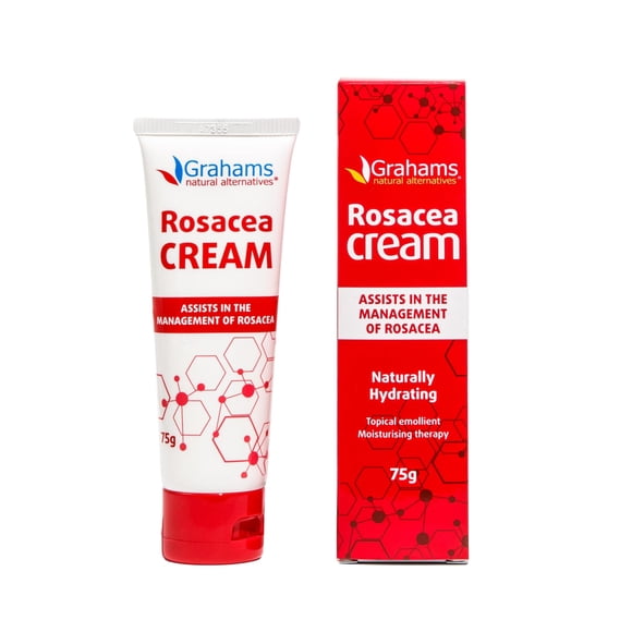 Crema facial hidratante Grahams Natural para el tratamiento de la rosácea, 75 ml