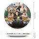 thumbnail image 2 of Richie Rich Plato decorativo de porcelana fina (bone china), plato decorativo de cerámica para hogar, oficina, soporte de pared, platos decorativos para dormitorio - 6 pulgadas (15 cm), 2 of 6