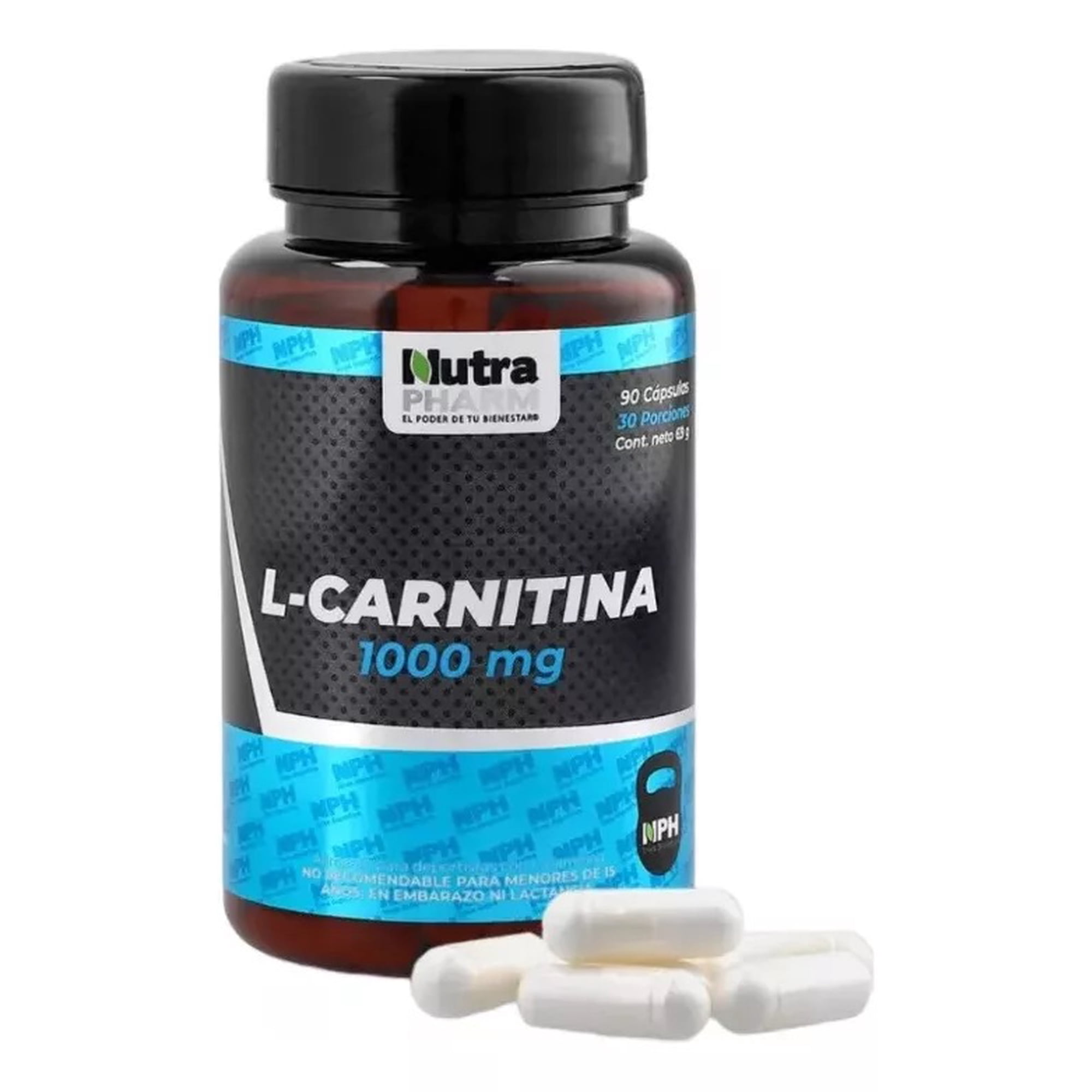 l carnitina de 1000 mg L - Carnitina 1000mg 90 Capsulas Nutrapharm