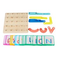 Bothyi - Rompecabezas De Construcción De Números De Letras Montessori Habilidad Motora Fina Para Niños Pequeños