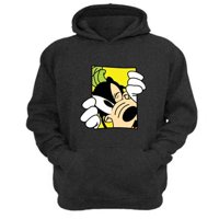 Genérico - Polerón Canguro Tribilín Dibujos Animados Gris Oscuro Talla Xs Unisex