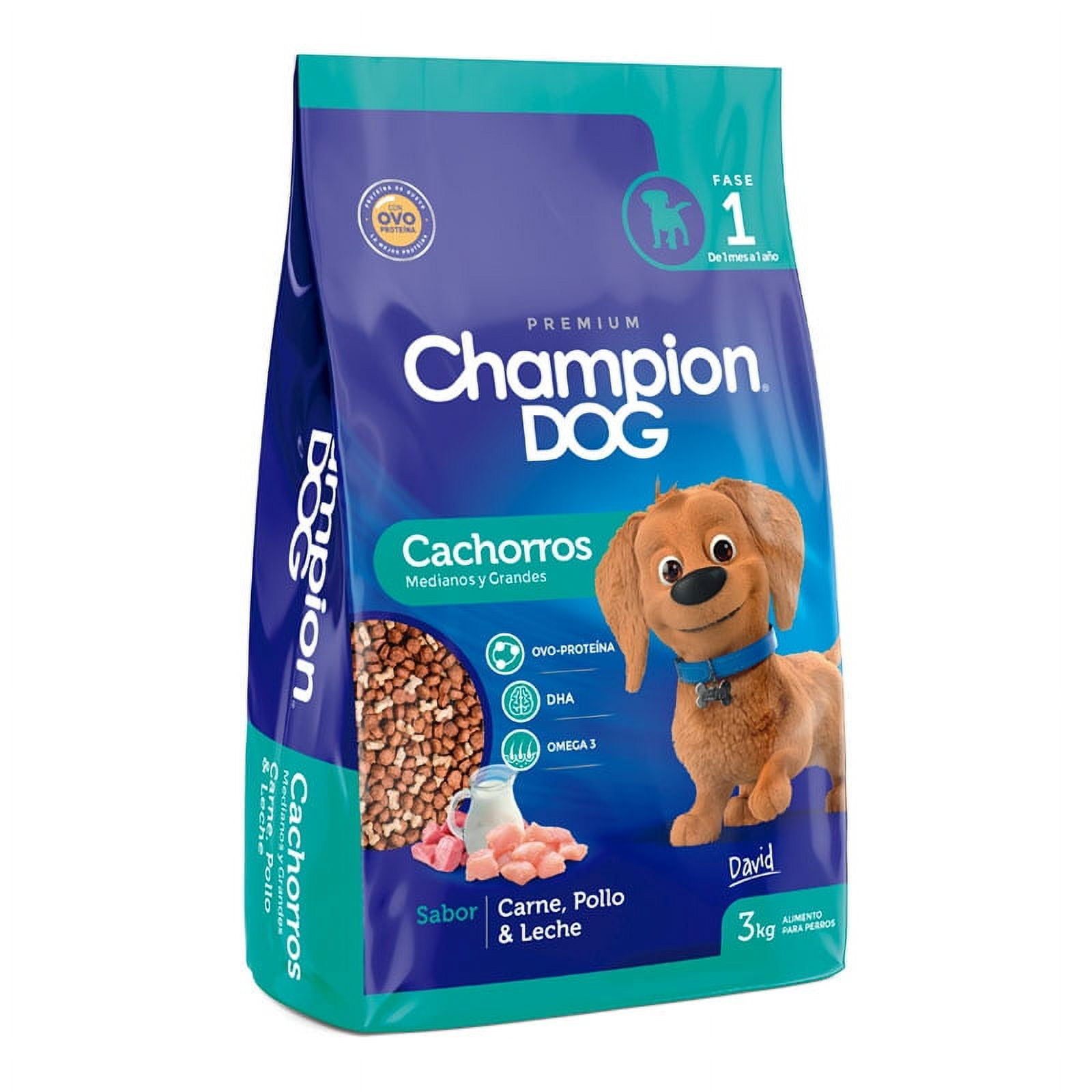 Alimento Seco Cachorro Raza Mediana/grande Carne Bolsa 3 Kg Champion Dog