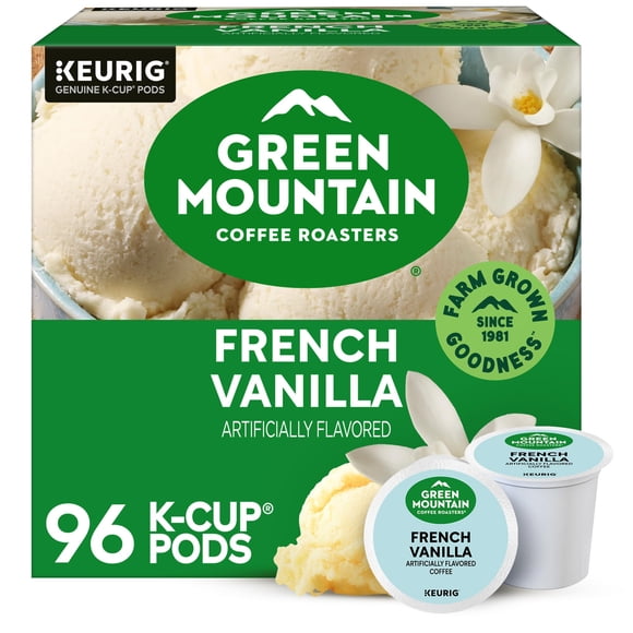 Keurig K-Cup de vainilla francesa Coffee Green Mountain 96 cápsulas
