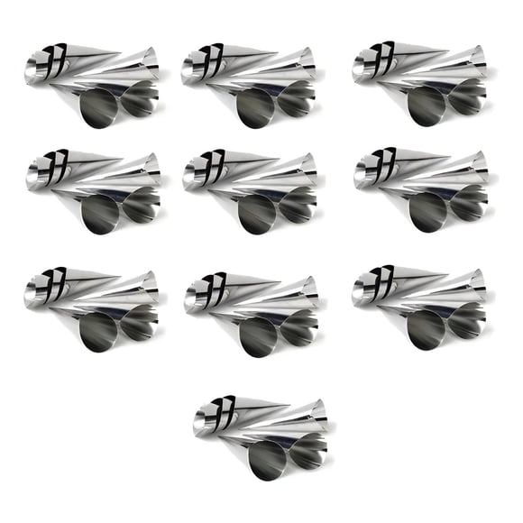 Pack X60 Cono Molde Para Cannoli Cachito Croissant Pan Danes Molde Para Cachito Molde Cannoli Molde