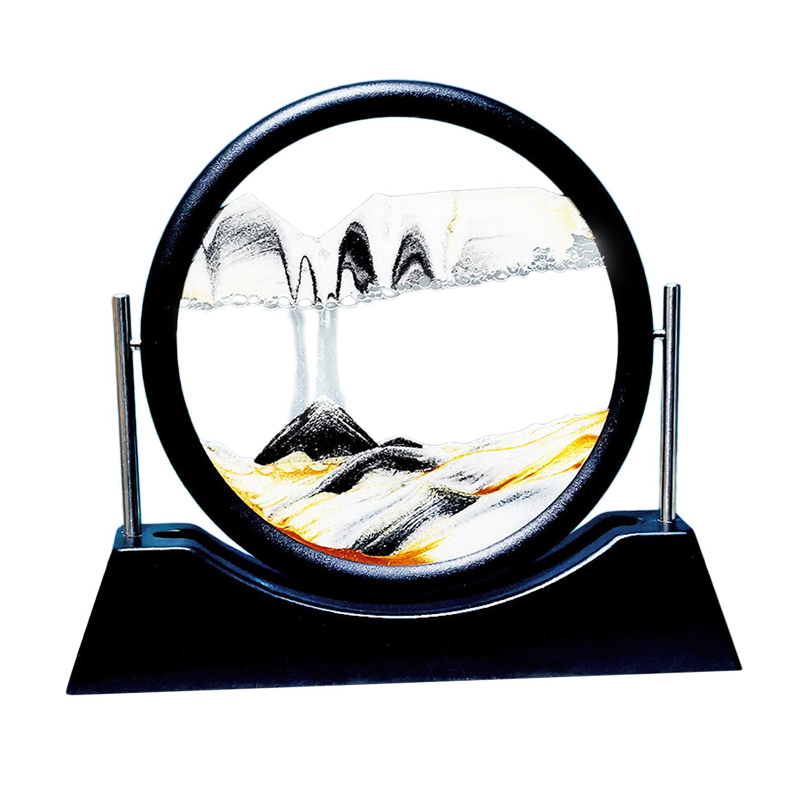 Magideal - Cuadro De Paisaje De Cristal Que Fluye Grande, Pintura De Paisaje Para Escritorio, Decoración Del Hogar, Sala De Estudio, Estanterías Para Adultos , F F