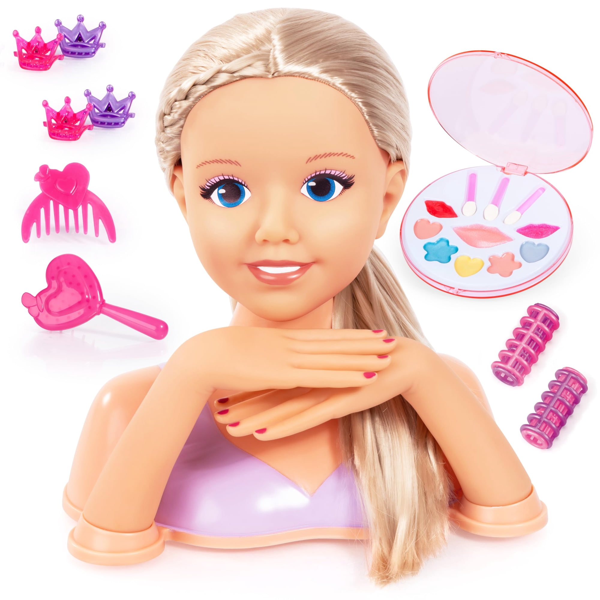 Muñeca Estilizadora Bayer Design Lisa Top Model Con Herramientas Para El Cabello