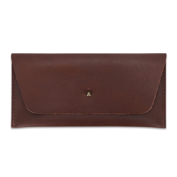 Cartera CestAntiQ Larga de Cuero de Grano Completo 19x9 cm