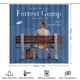 thumbnail image 2 of Forrest Gump-theme 4-Piece Shower Curtain Set with Rugs, Waterproof Bathroom Decor Set Includes Bath Mat, U-Shaped Rug, Toilet Lid Cover and Curtain with Hooks, 2 of 6
