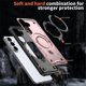 thumbnail image 5 of Para Samsung Galaxy S26 FE 5G Funda con Soporte de Anillo en O Magnético Invisible, Funda de Teléfono a Prueba de Golpes, Oro Rosa, para Galaxy S26 FE 5G, 5 of 6