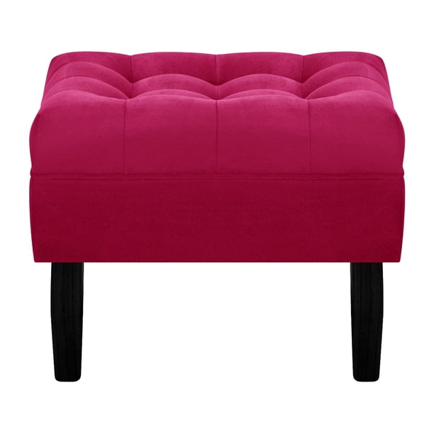 Pouf Wood 1c Felpa 00 Burdeo