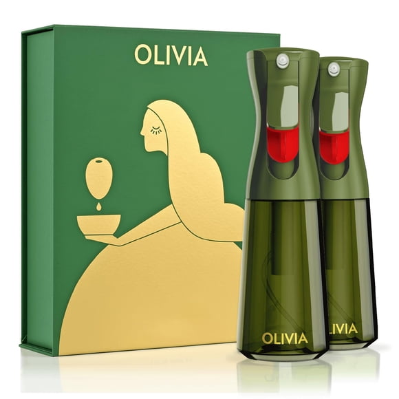 Pulverizador de aceite FLAIROSOL OLIVIA, 200 ml, para cocinar, paquete de 2 unidades, color verde