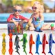 thumbnail image 4 of Set de juguetes de buceo en piscina Haktoys Underwater Torpedo para niños x8, 4 of 6