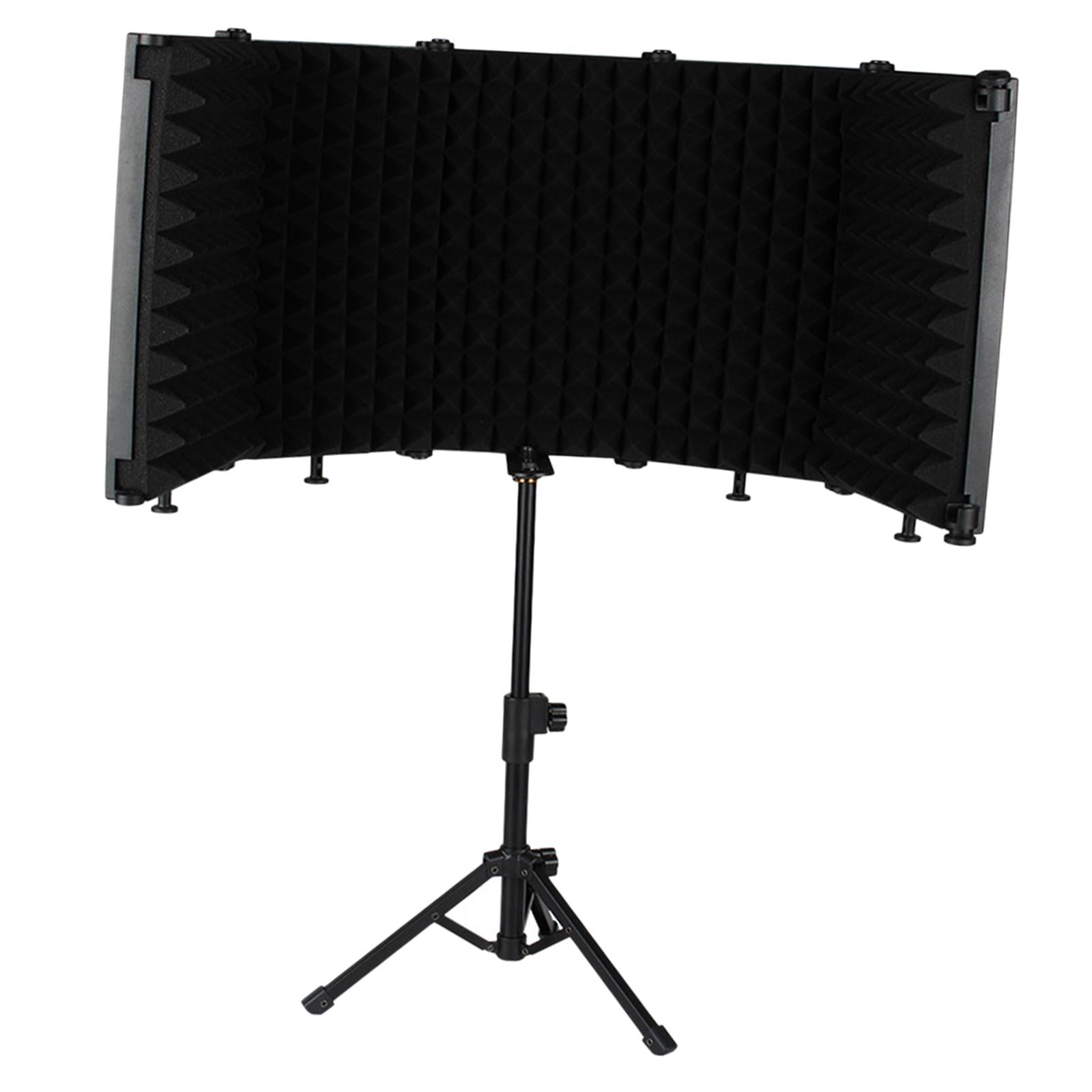 Bothyi - Micrófono De Estudio Escudo De Aislamiento Espuma Absorbente De Sonido Para Voces 5 Paneles
