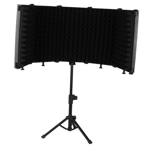 Bothyi - Micrófono De Estudio Escudo De Aislamiento Espuma Absorbente De Sonido Para Voces 5 Paneles