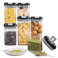 Genérica - Set Tupper 6 Contenedores Herméticos Organizadores Multiuso