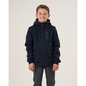 Poleron Escolar Bonded Cierre Y Gorro Cp30 (T.6-T.10) Polemic