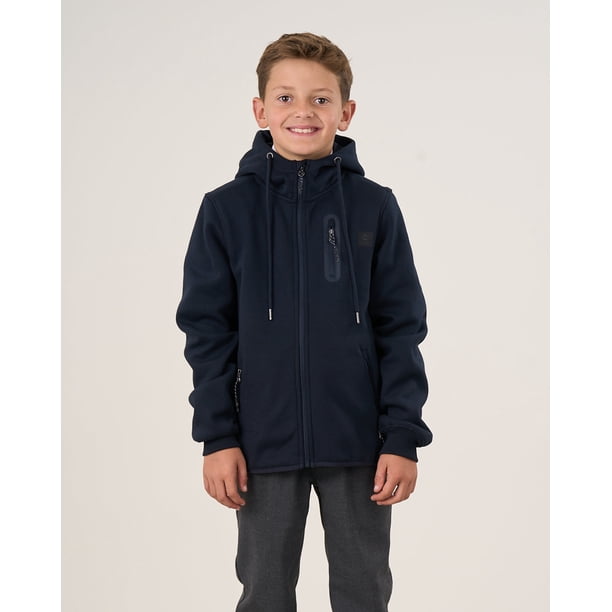 Poleron Escolar Bonded cierre y gorro CP30 (T.6-T.10) POLEMIC