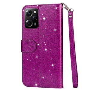 Funda Para Foxdock Elegante Funda Xiaomi Redmi Note 12 5G Glitter Con Cremallera-Ideal Para El Uso Diario