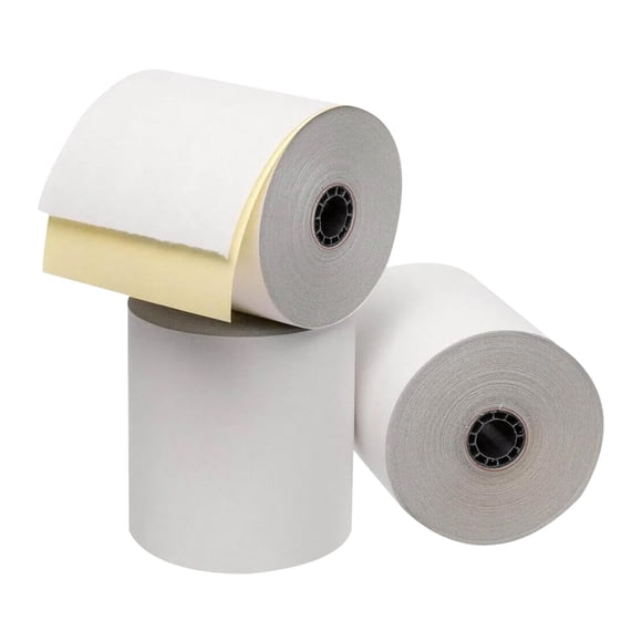 Papel sin carbono BAM POS 76 mm x 27 m, 2 capas (24 rollos)