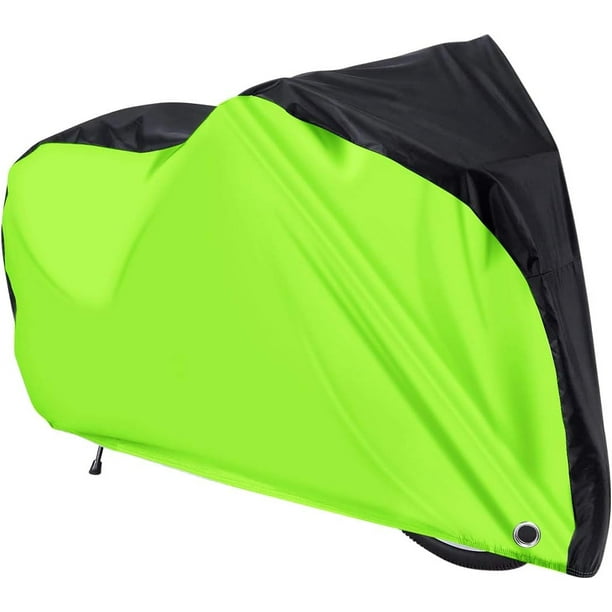 Funda impermeable para bicicleta (200 x 110 x 70 cm), para garaje, con orificios para candado, protección contra polvo, lluvia, nieve y rayos UV para todo tipo de bicicletas.