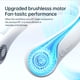 thumbnail image 3 of Ventilador de cuello portátil JISULIFE, sin hojas, recargable, 4000 mAh, gris, 3 of 9