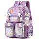 thumbnail image 1 of Preppy School Bag Student Backpack Nylon Cute Girl Backpack Badge Pendant Travel Bag, 1 of 3