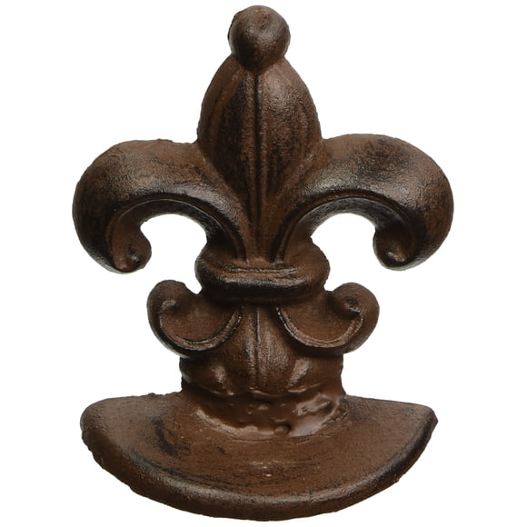 Tope de puerta Upper Deck de hierro con diseño Fleur de Lis 2,5 kg 13 cm