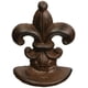 thumbnail image 1 of Tope de puerta Upper Deck de hierro con diseño Fleur de Lis 2,5 kg 13 cm, 1 of 1
