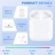thumbnail image 3 of Estuche de carga Rodkedc para AirPods 2ª generación con botón de sincronización Bluetooth, 3 of 7