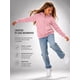 thumbnail image 2 of Poleron Canguro Con Cierre De Ninos 340g Basico 70/30 Casual 6 Rosa Pastel Lisa, 2 of 3