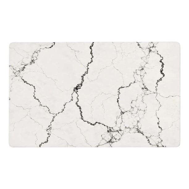 Alfombra Baño Ultra Absorvente Diatomita Piedra Diseños blanco