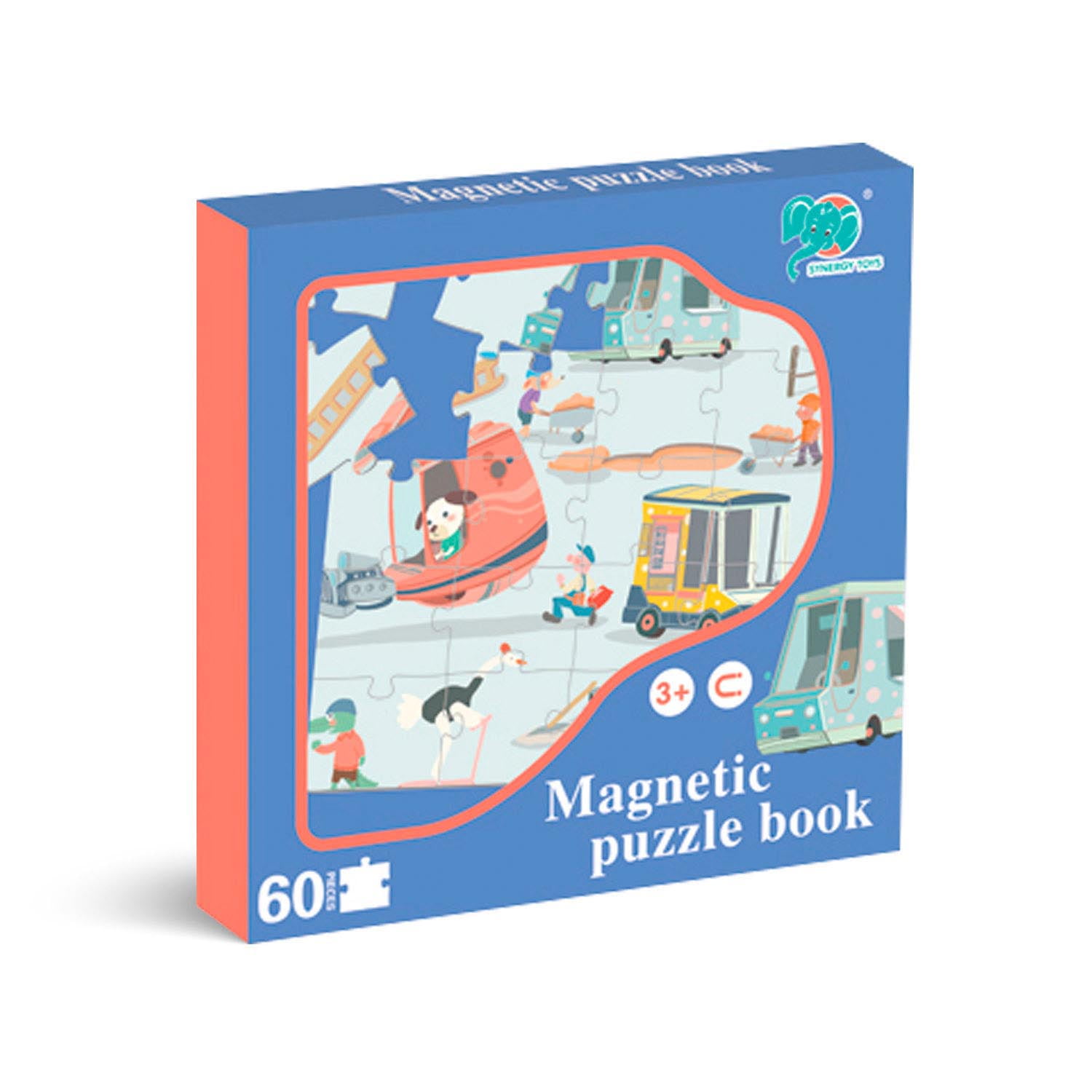 Nobel Gift - Libro Puzzle Magnético 60 Piezas Transporte