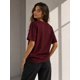thumbnail image 3 of Polera Basica Cuello Redondo 100% Algodon 200g Manga Corta Burdeo M-l Lisa, 3 of 3