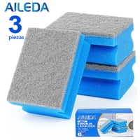 Aileda Esponja Acanalada Para Cocina Diseño Doble Cara 10X7X4Cm
