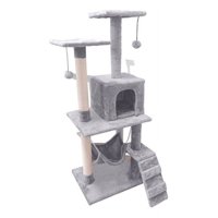 Crusec - Rascador Torre Gato Arbol Trepador Terciopelo + Hamaca