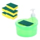 thumbnail image 3 of Dispensador De Jabón Para Platos Y Soporte De Esponja Con 6 Esponjas Práctico Para Fregadero De Hotel Verde, 3 of 5