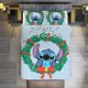 thumbnail image 1 of Merry Christmas Stitch Wreath 3 Pieces Duvet Cover Set Full Size Super Soft Fade Resistant Microfiber, 1 of 4