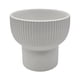 thumbnail image 1 of Macetero Maceta De Ceramica Copon Lineas Blanco Mate L, 1 of 6