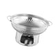 thumbnail image 3 of Olla caliente con alcohol para cocinar en casa, calentador de alimentos para catering, miniolla para acampar , Plateado, 23 X 13.4 Cm 23 x 134 cm, 3 of 5