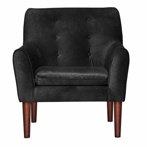 Masel - Poltrona Bergen Felpa Negro