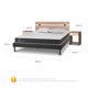thumbnail image 3 of Cama Europea Curve New Ortopedic 2 Plazas + 2 Alm + Set Olmo 2 Pza, 3 of 10