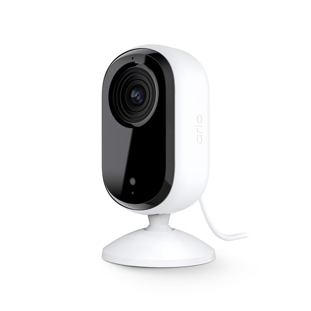 Cámara de seguridad Arlo Essential HD de segunda generación para interiores, blanca, 1 cámara