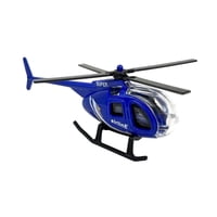 Magideal - Helicóptero De Aleación Fundido A Presión Pequeño, Avión De Colección, Regalo De Vacaciones Para Niños De 3, 4, 5, 6 Y 7 Años, Decoración De Escritori Azul