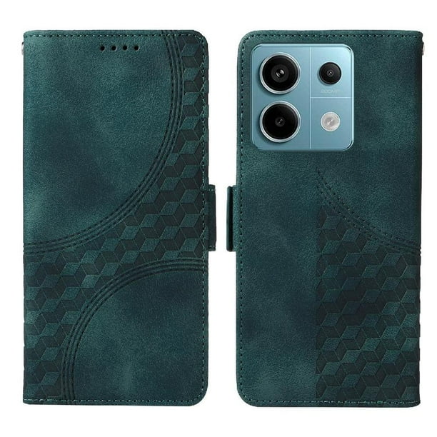 Carcasa FOXDOCK Xiaomi Poco X6 5G de cuero PU, diseño acolchado clásico, protección contra caídas y rayones
