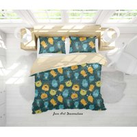 Milsleep - 3D Cartoon Animal Monsters Pattern Quilt Cover Set Bedding Set Duvet Cover