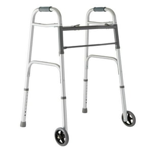 Glomed - Andador Burrito Ortopédico Aluminio Plegable Con 2 Ruedas