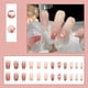 thumbnail image 1 of 24pcs Heart Design Press On Nails with Rhinestones - Long Coffin Fake Nails for Women, Girls, and Men - Full Glue On Acrylic Artificial Nails for Manicure Art Decorations, 1 of 3
